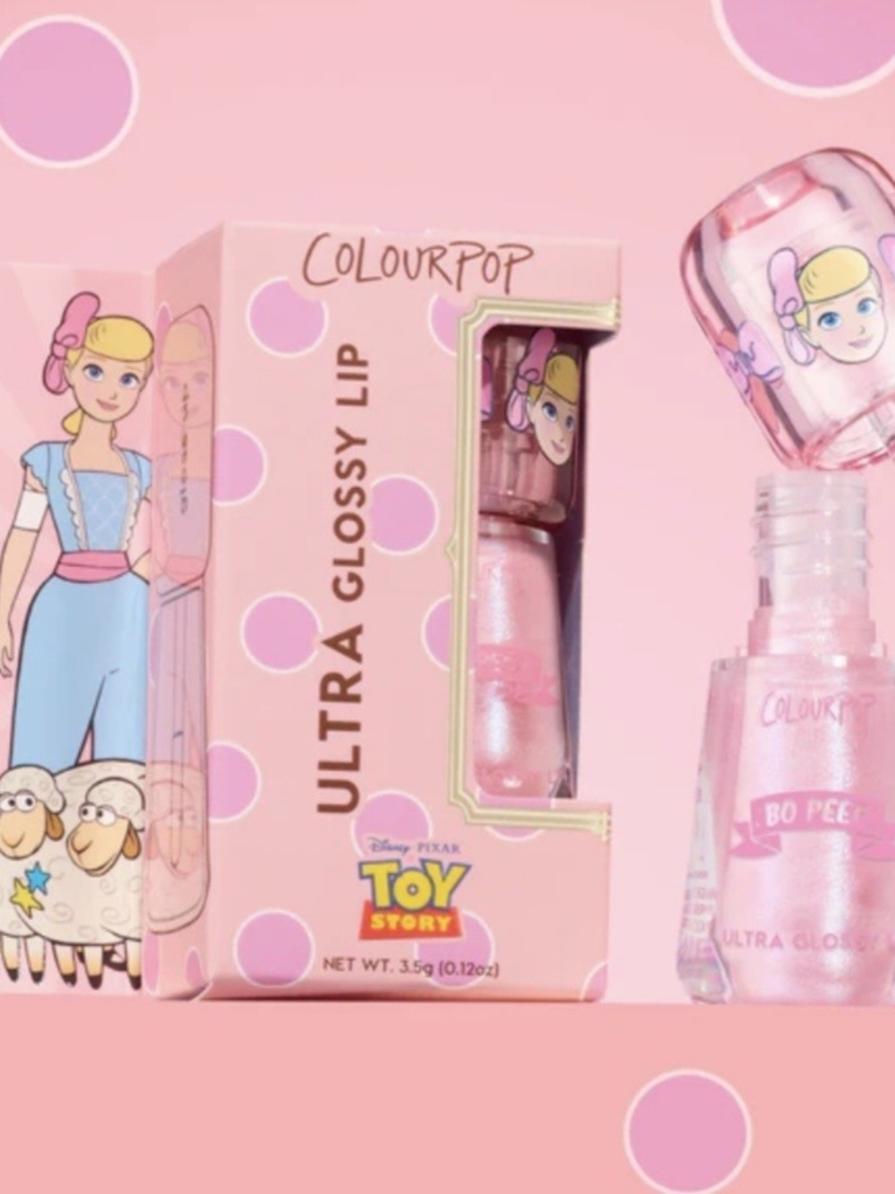 "Peep This" Toy Story Ultra Glossy Lip Colourpop Cosmetics Disney